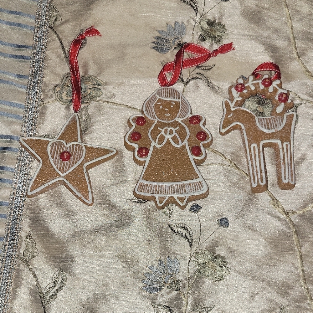 Christmas Holiday Ornament Set - Star, Angel, Reindeer